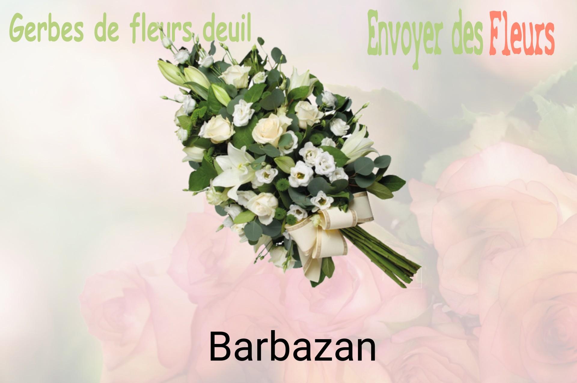 Gerbe de fleurs de deuil livrée à Barbazan
